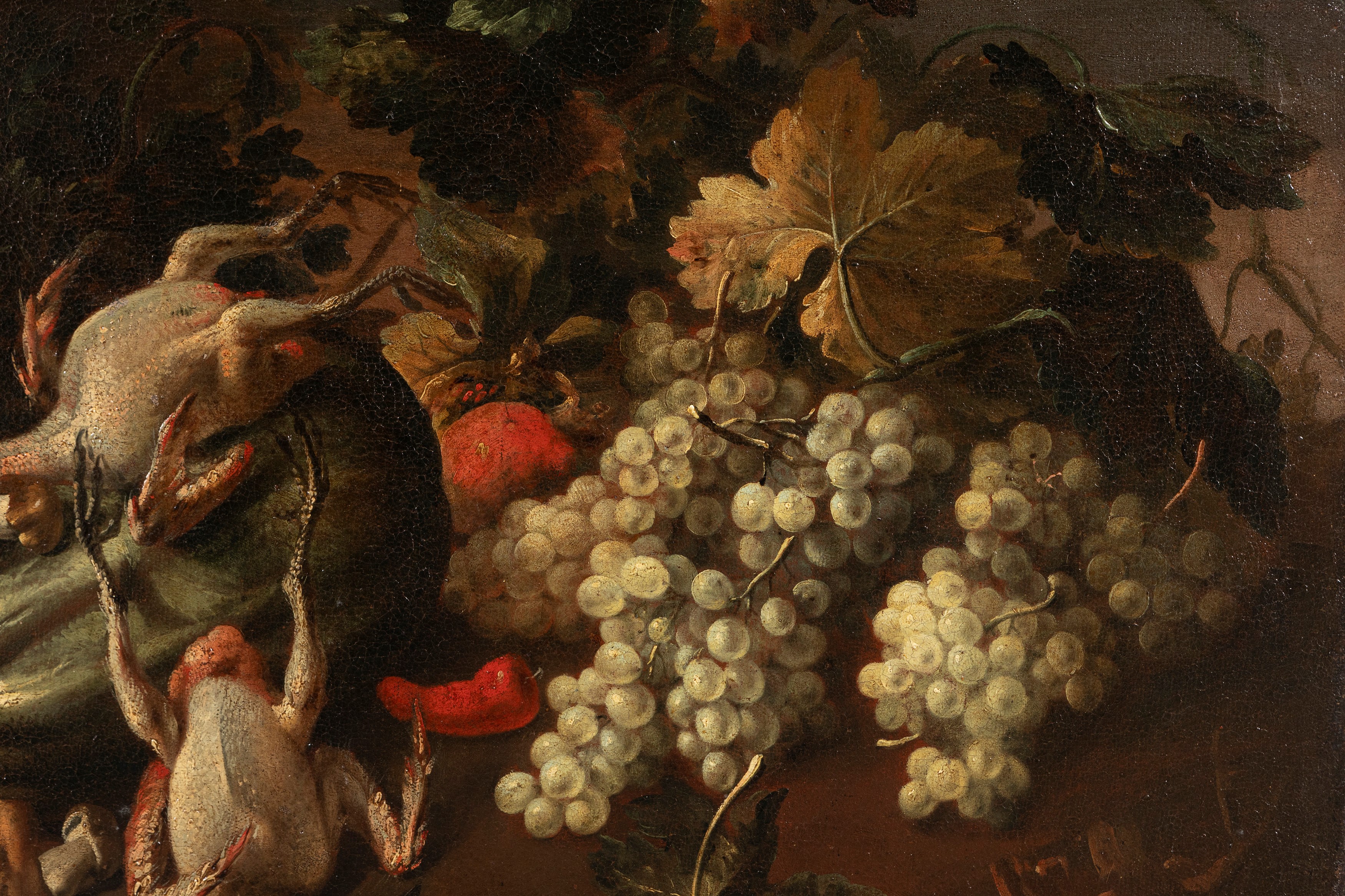 Felice Boselli - Cacciagione, frutti e verdura, olio su tela
