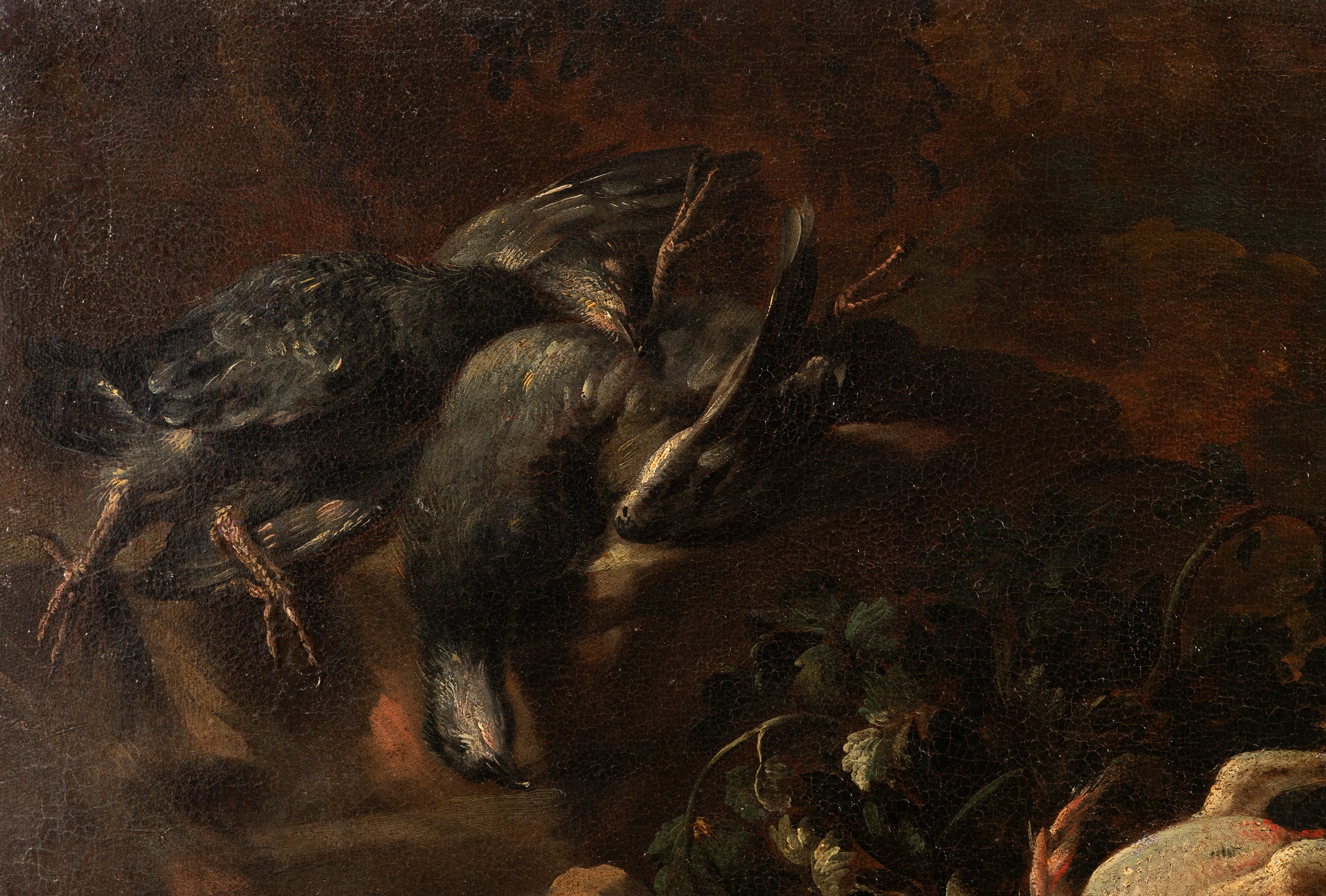 Felice Boselli - Cacciagione, frutti e verdura, olio su tela