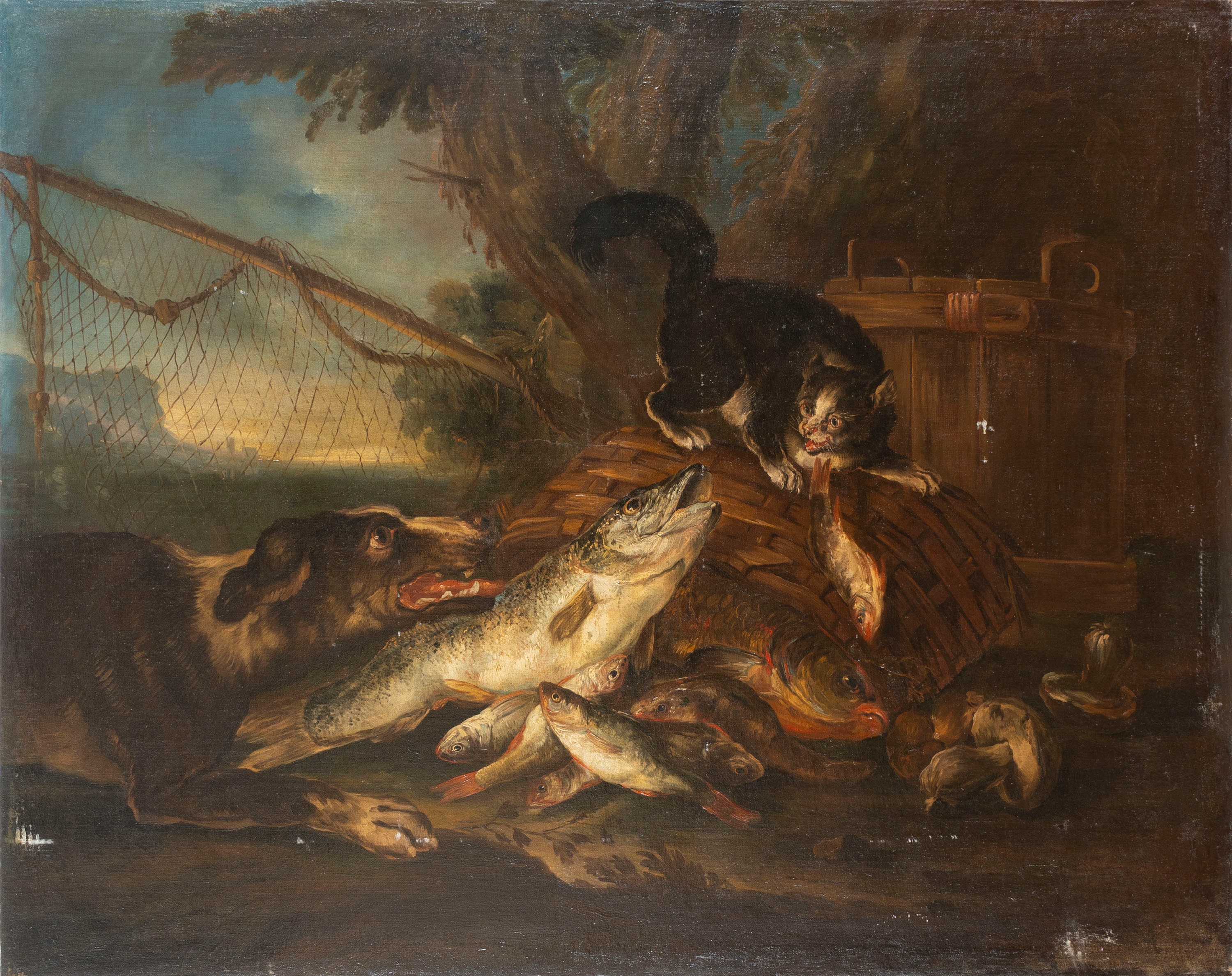 Giovanni Crivelli, Detto il Crivellino - Giovanni Crivelli, Cane scaccia un gatto che insidia dei...