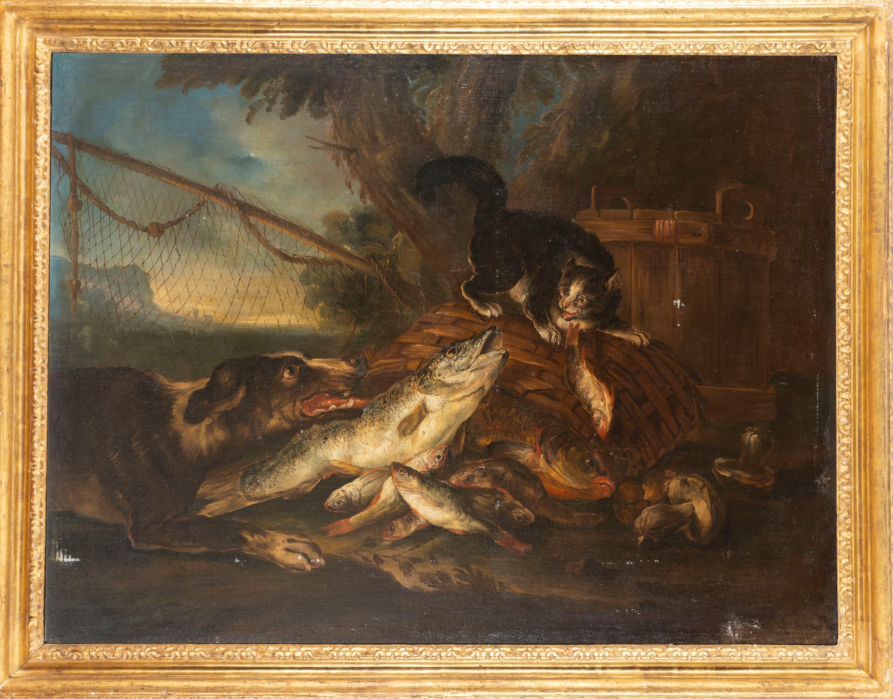 Giovanni Crivelli, Detto il Crivellino - Giovanni Crivelli, Cane scaccia un gatto che insidia dei...