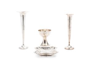 Four silver objects