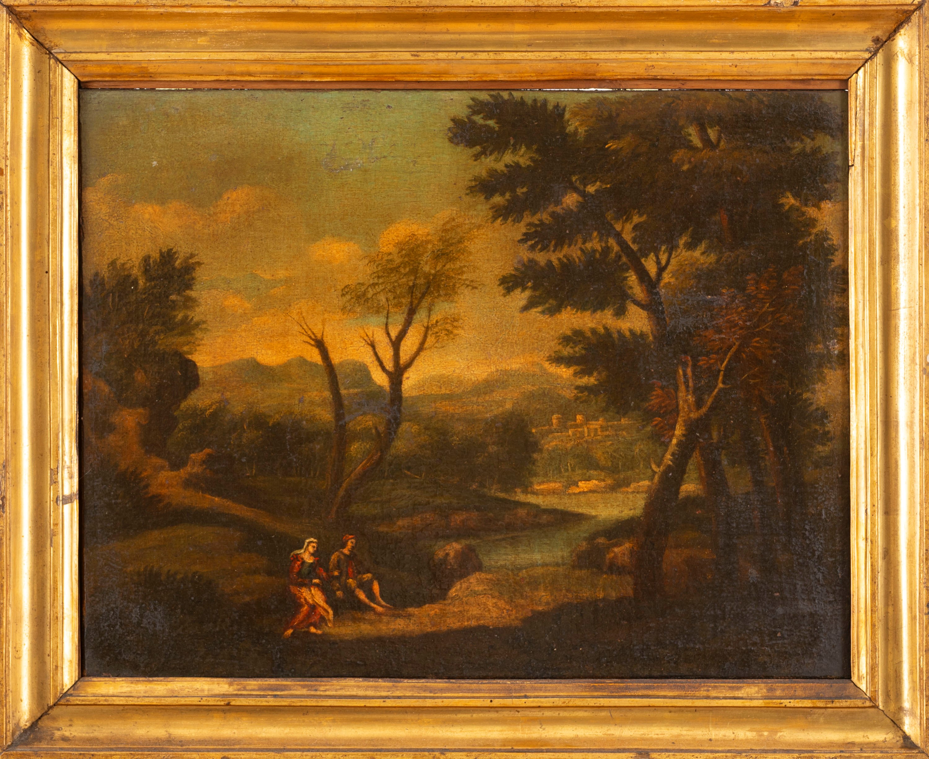 Scuola Italiana, Secolo XVII - Paesaggio Boschivo