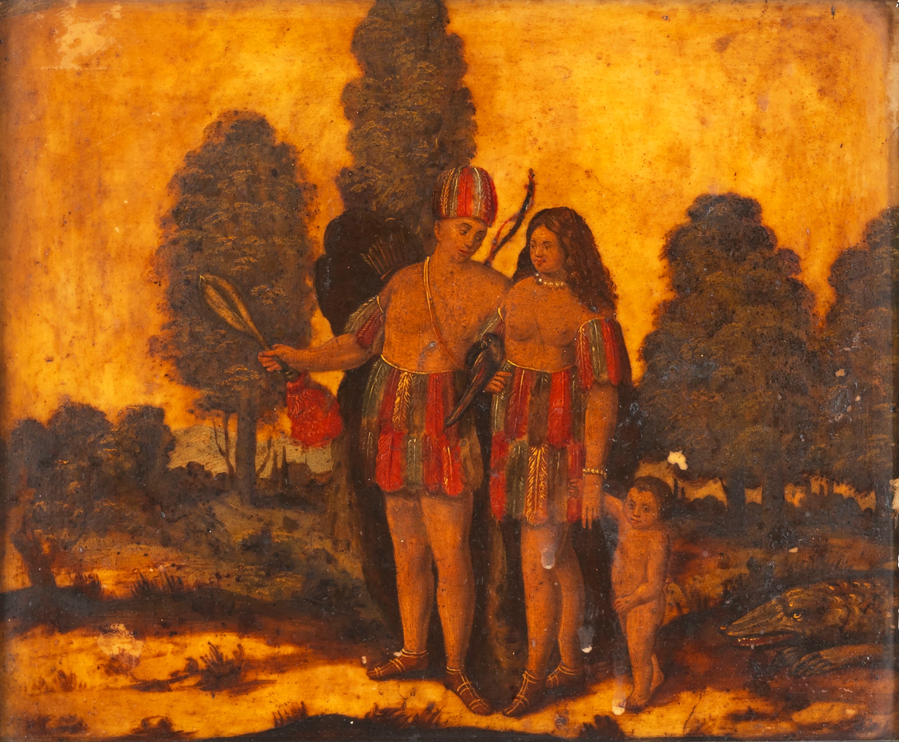 Scuola Italiana, Secolo XVII - Autore sconosciuto, Allegorie dei continenti: America, Asia, Europ...