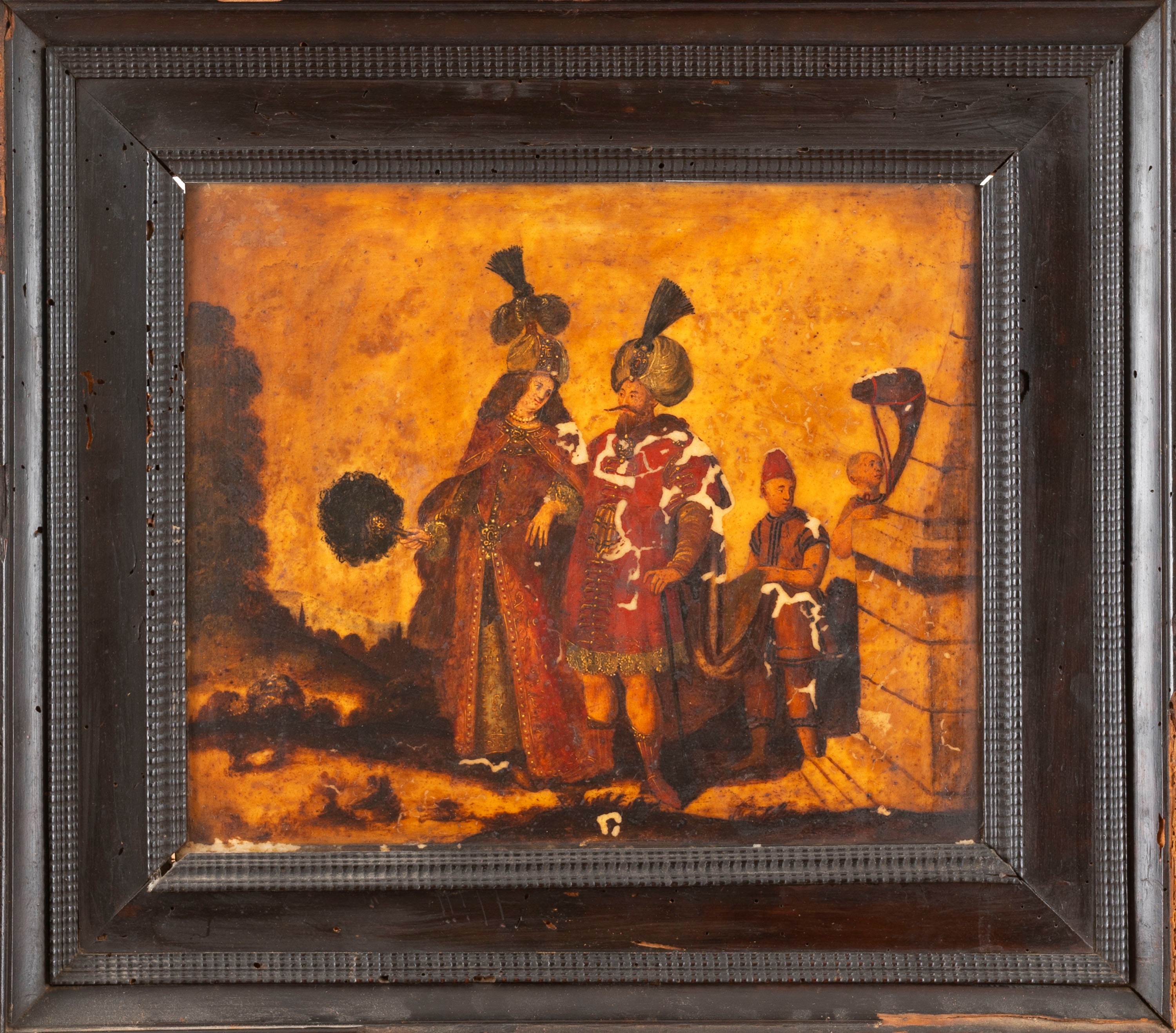Scuola Italiana, Secolo XVII - Autore sconosciuto, Allegorie dei continenti: America, Asia, Europ...