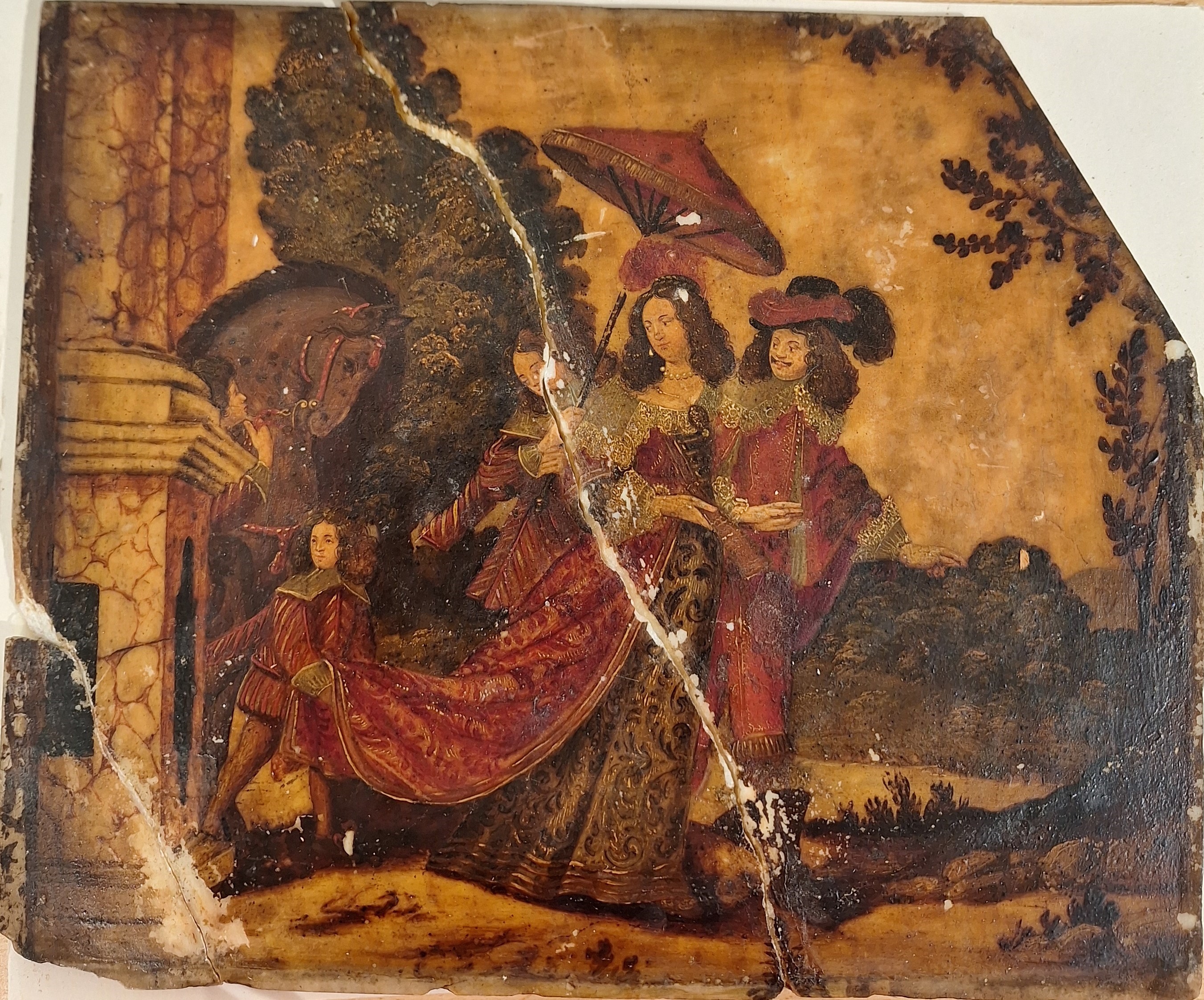 Scuola Italiana, Secolo XVII - Autore sconosciuto, Allegorie dei continenti: America, Asia, Europ...