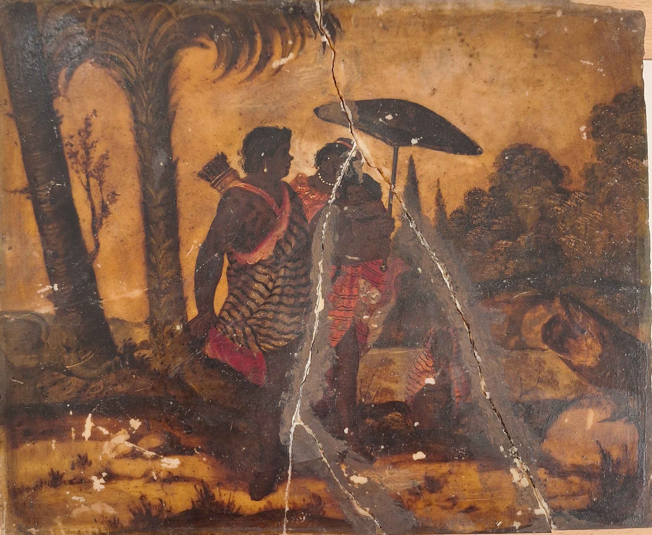 Scuola Italiana, Secolo XVII - Autore sconosciuto, Allegorie dei continenti: America, Asia, Europ...