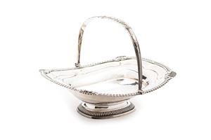 Silver fruit basket