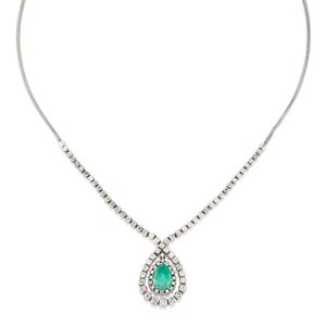 Collana con smeraldo