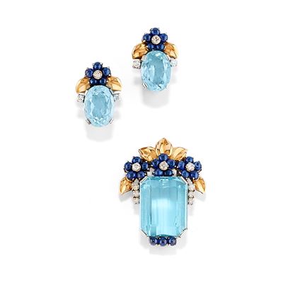 Parure con Acquamarine