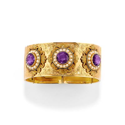 Bracciale Rigido con Ametiste