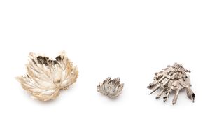 Three sterling silver ornaments