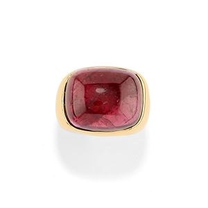Anello con tormalina