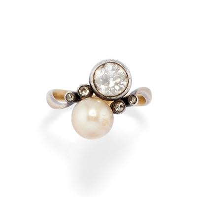 Anello con Perla Naturale
