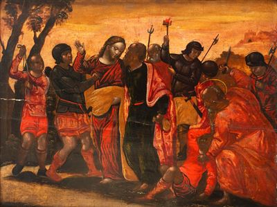 Cattura di Cristo, olio su tavola