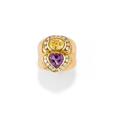 Anello con Pietre di Colore