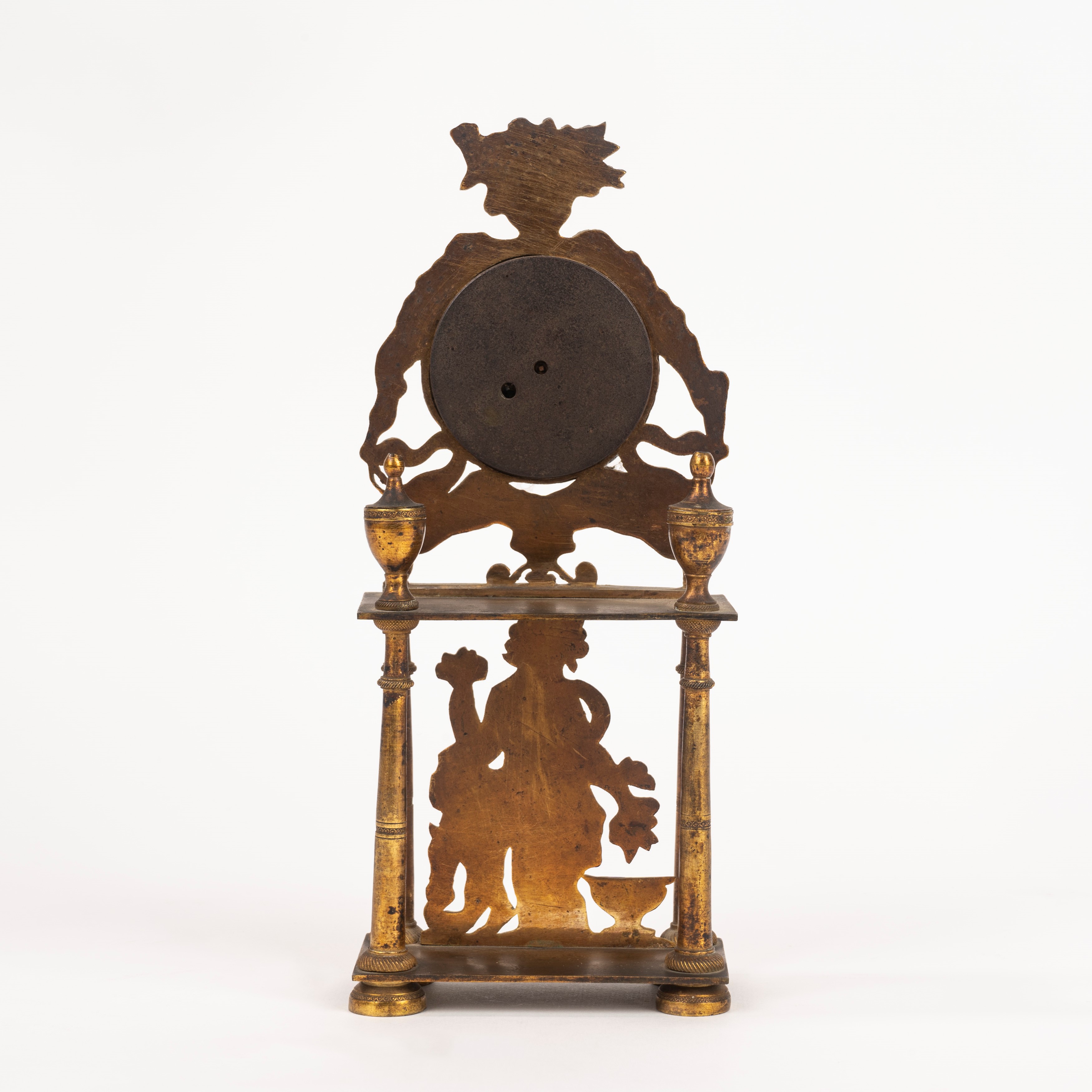 Pendoletta in bronzo dorato, secolo XIX