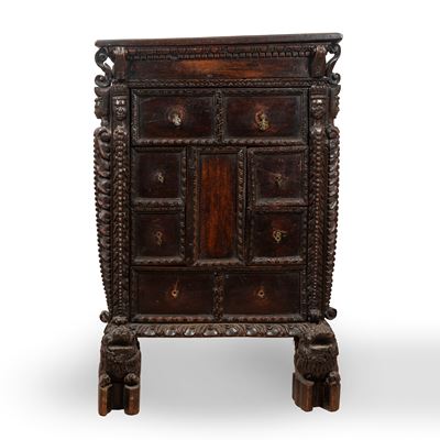 Credenza a Bambocci, Genova Secoli XVI - XVII
