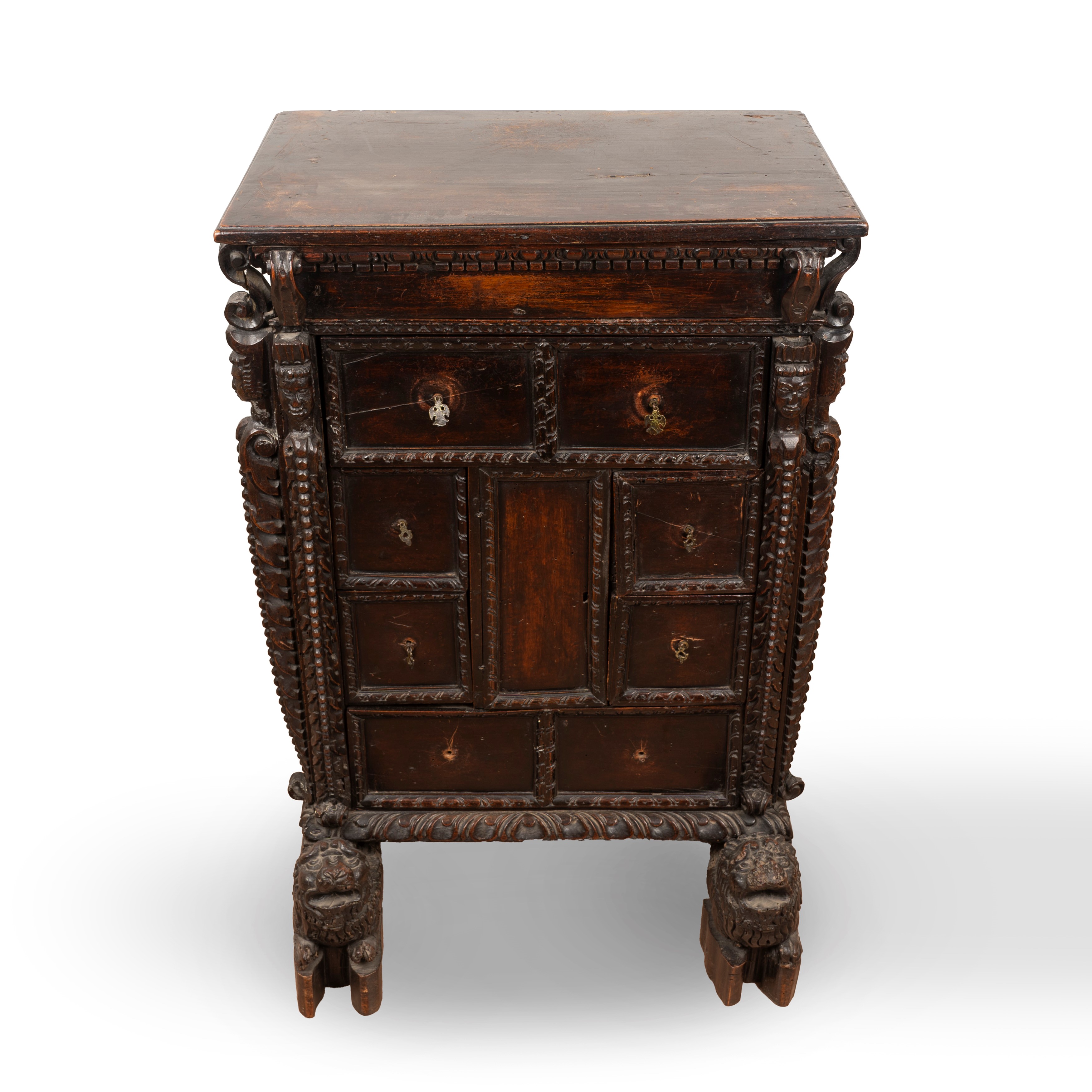 Credenza a Bambocci, Genova Secoli XVI - XVII