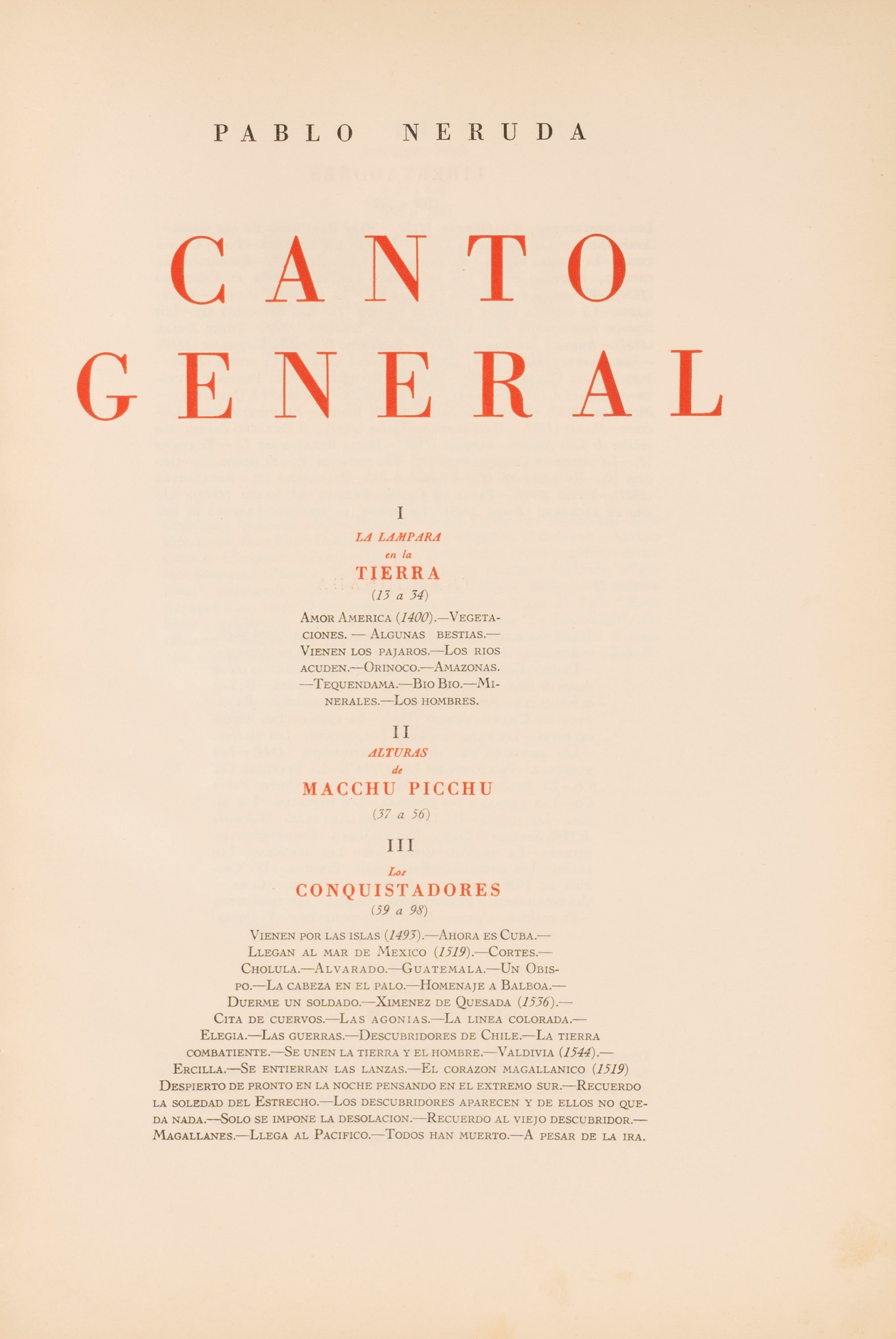 Neruda, Pablo - Rivera, Diego - Siqueiros, A. David - Canto General