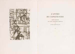 L'antro di Capelvenere. Sette racconti con sette acqueforti di Luigi Bartolini.