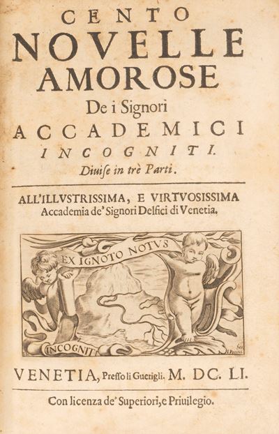 Cento Novelle Amorose De i Signori Accademici Incogniti
