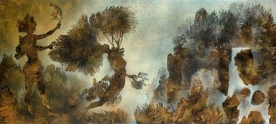 Apollo e Dafne, olio su tavola