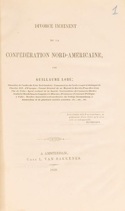 Miscellanea di testi geopolitici e militari, 1850