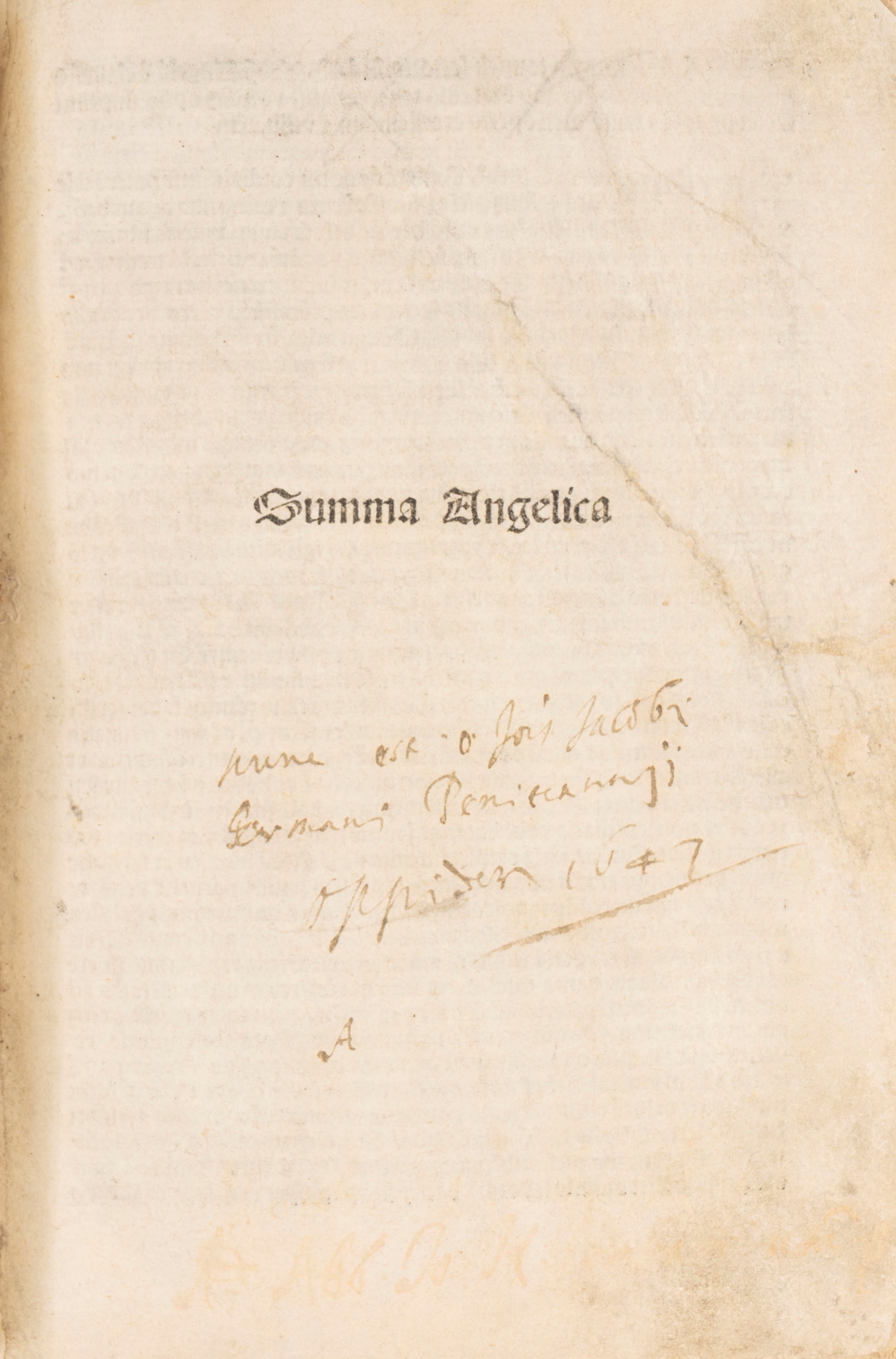 Angelo da Chivasso - Summa Angelica