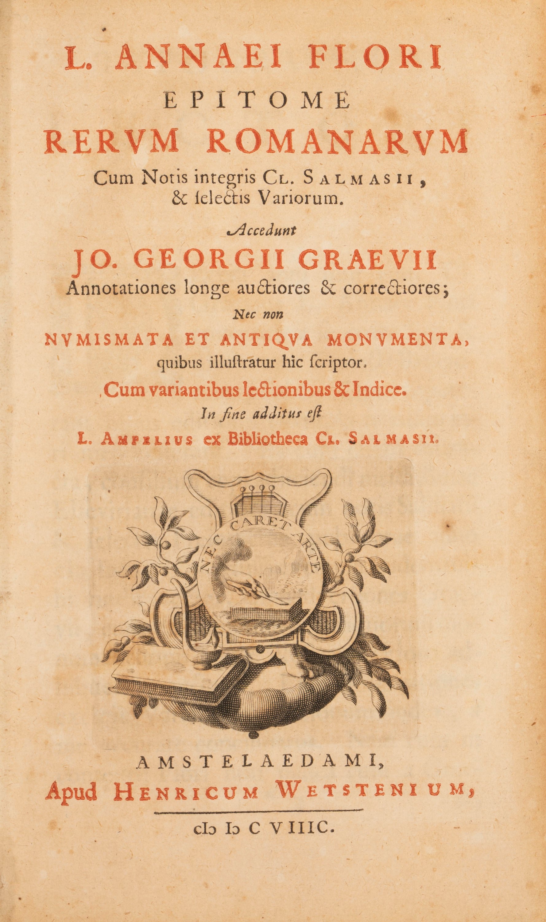 Floro, Lucio Anneo - Epitome rerum romanarum 1698 | IN CARTA – Speciale ...