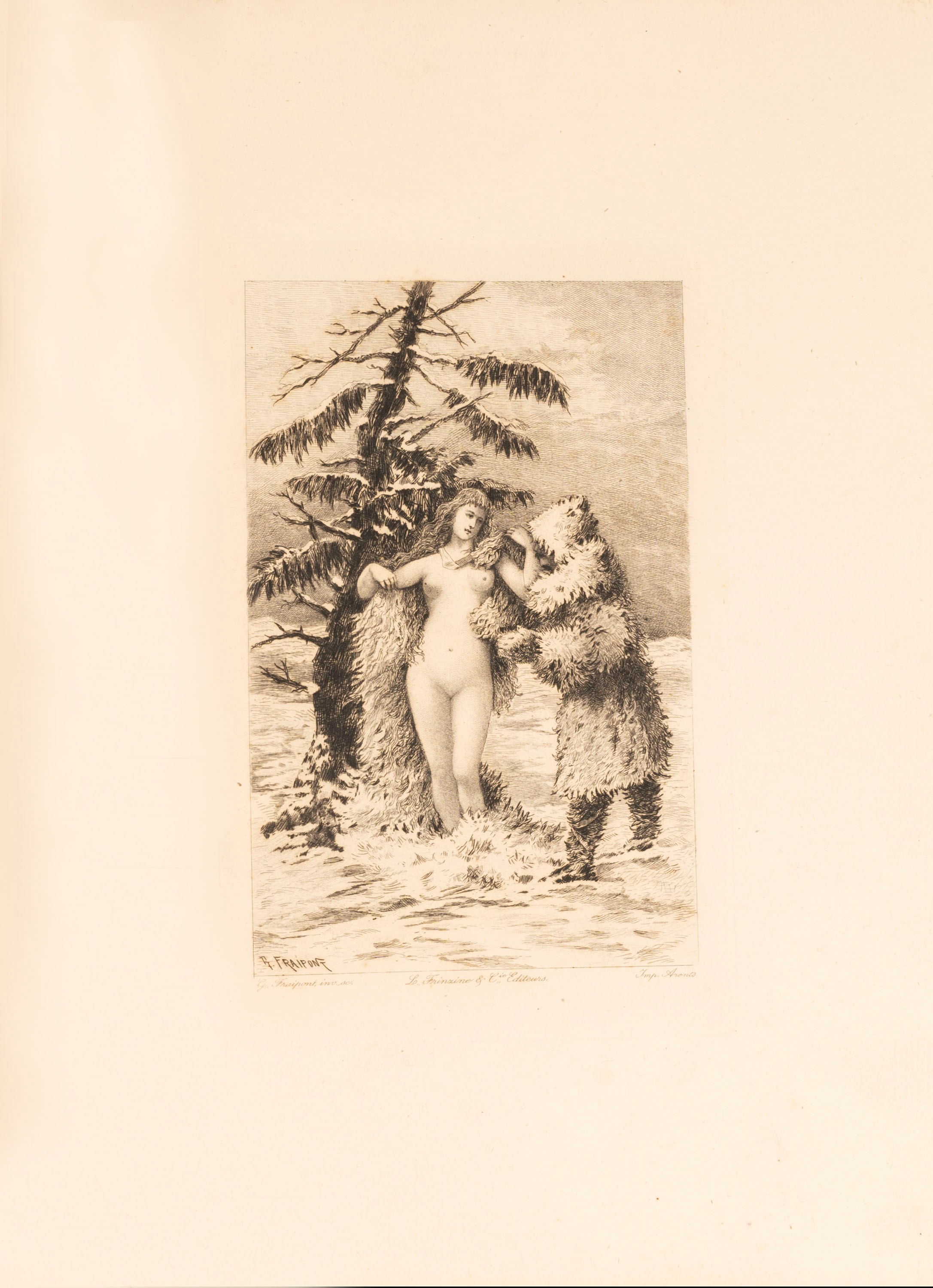 Catulle Mendès - Les îles d'Amour, 1886, edizione illustrata con acqueforti e disegni di G. Fraip...