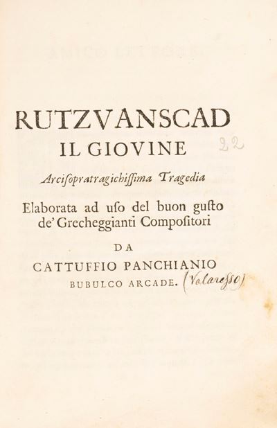 Rutzvanscad il Giovine Arcisopratragichissima Tragedia
