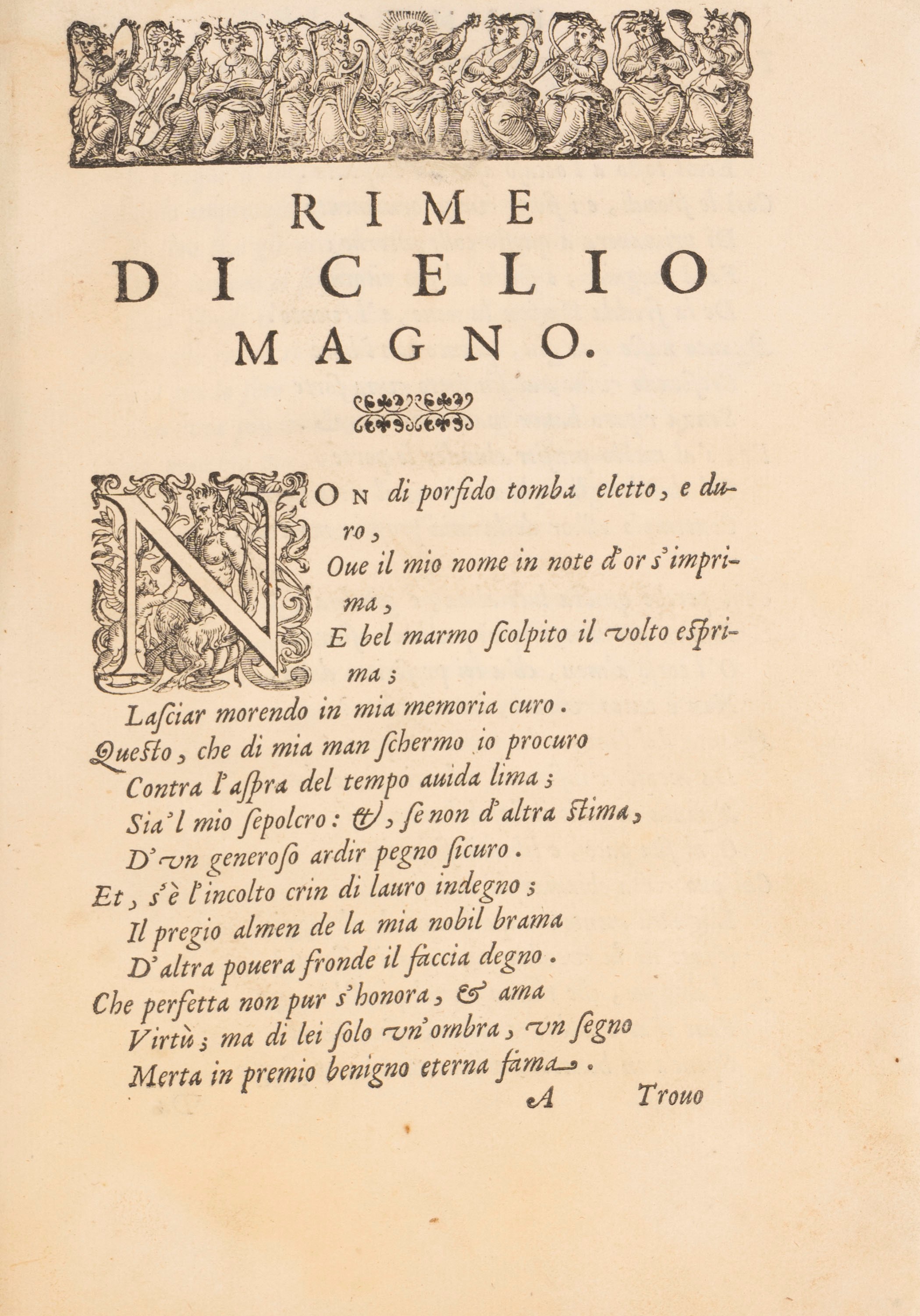 Rime di Celio Magno et Orsatto Giustiniano, Venezia, 1600