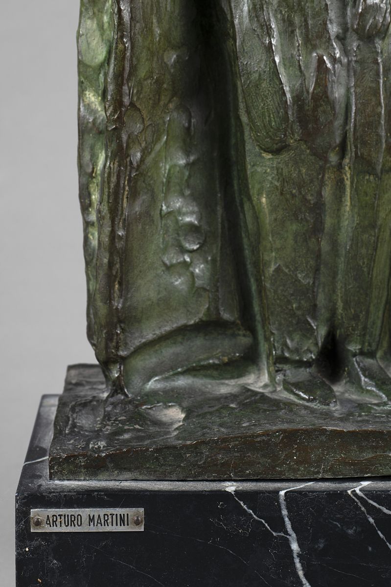 Arturo Martini - Teatrino con Pierrot, bronzo