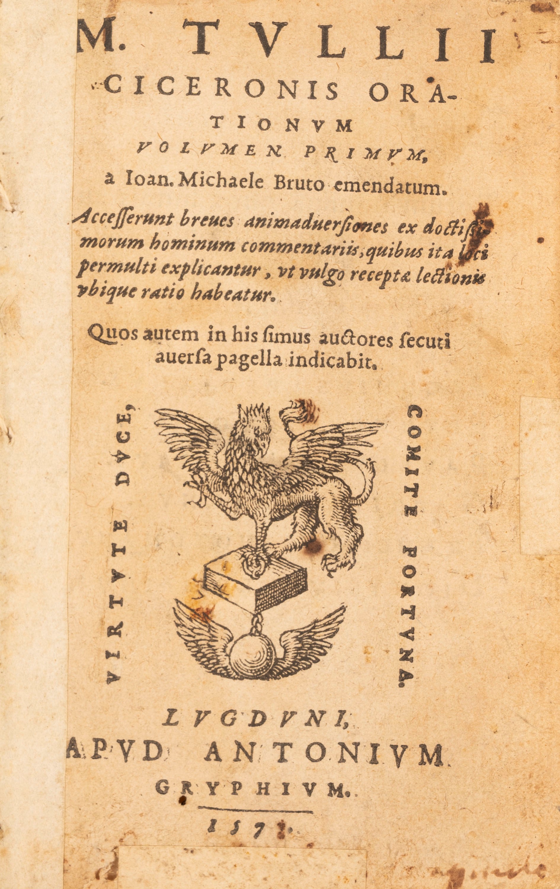 Marco Tullio Cicerone - Hoc Volumine Haec Continentur. M. T. C. De Natura Deorum. Libri III. De D...