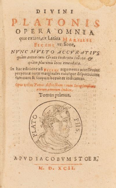 Divini Platonis Opera Omnia Quae Extant, Ex Latina Marsilii Ficini Versione