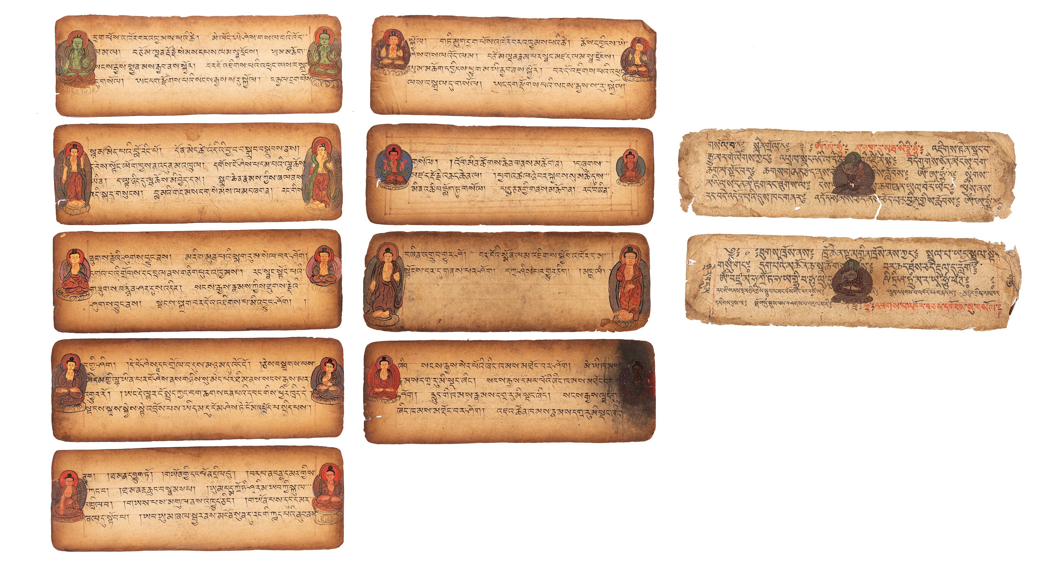 Lotto di Trentadue Pagine di Manoscritto con Preghiere