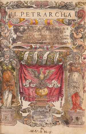 Il Petrarcha con l'Espositione d'Alessandro Vellutello