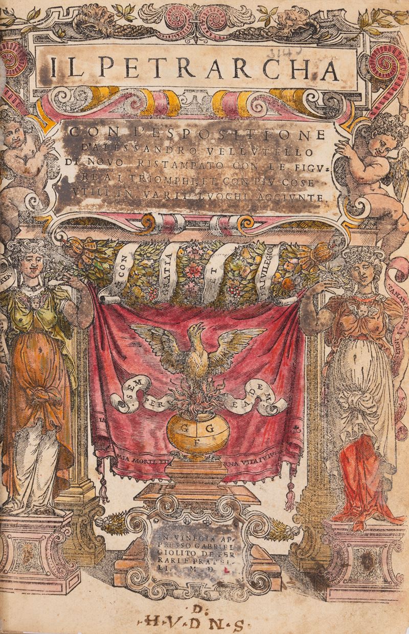 Il Petrarcha con l'Espositione d'Alessandro Vellutello