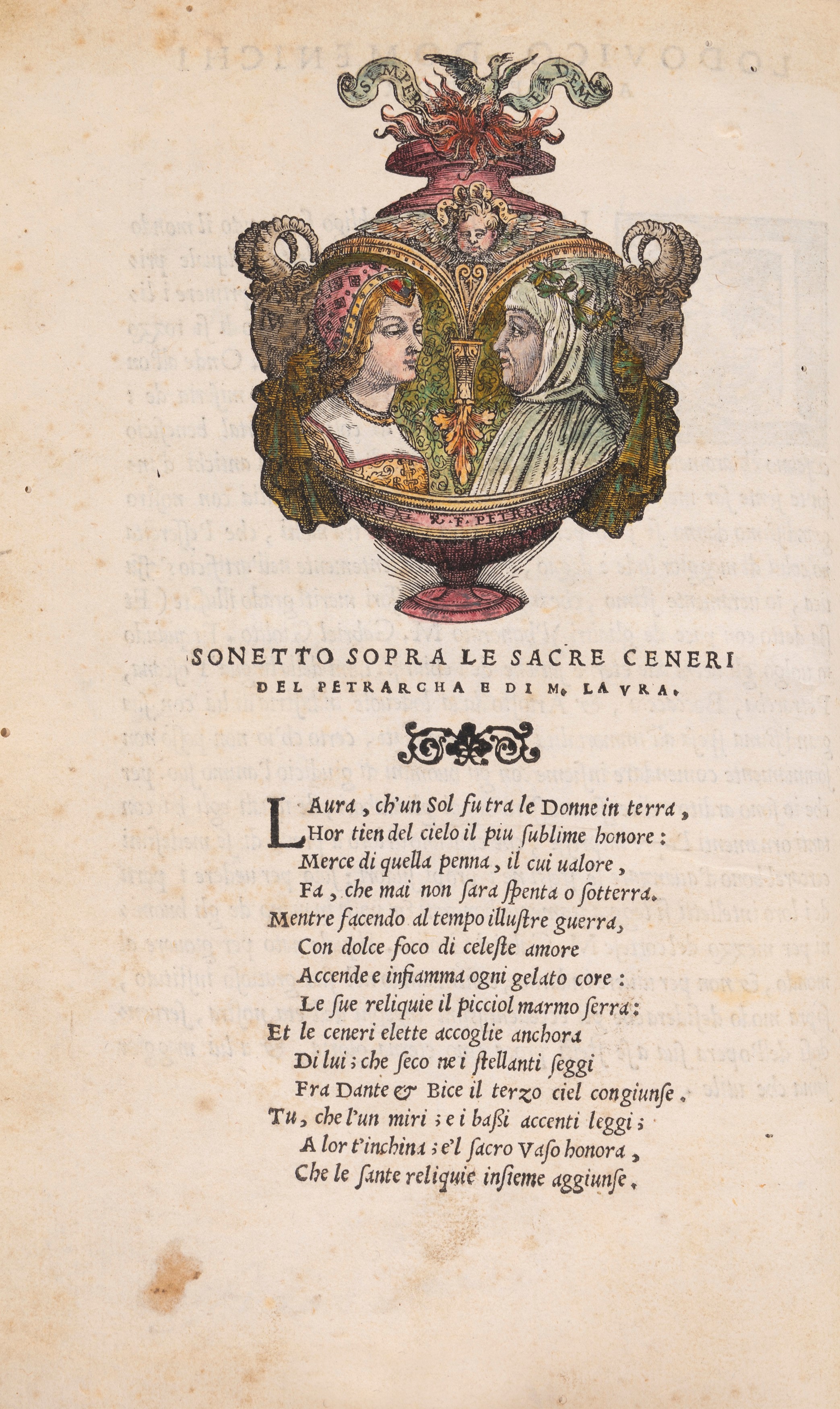 Il Petrarcha con l'Espositione d'Alessandro Vellutello