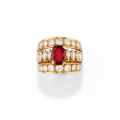 Anello con Rubino