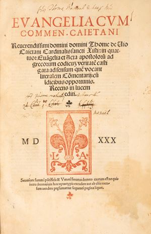 Evangelia cum commen. Caietani