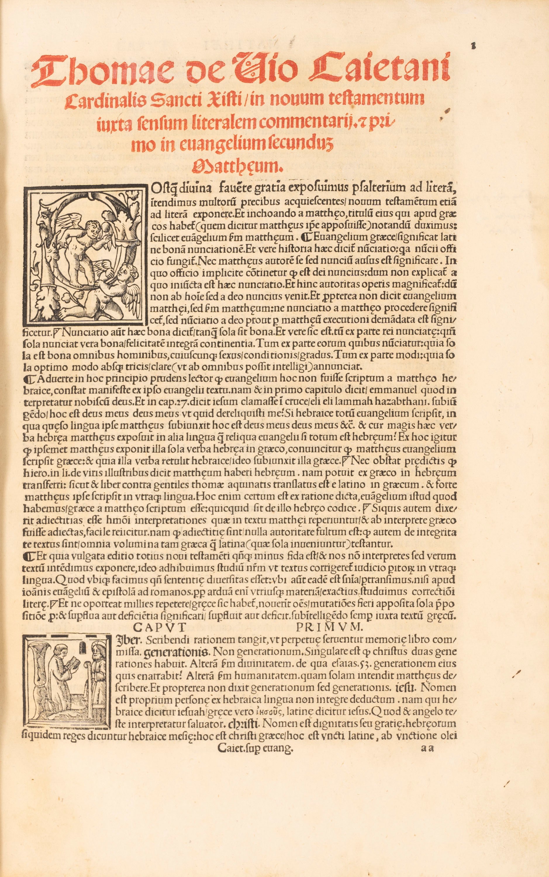 Evangelia cum commen. Caietani