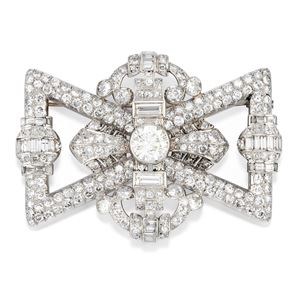 Diamond brooch