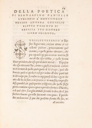 Della Poetica di Bernardino Daniello Lucchese