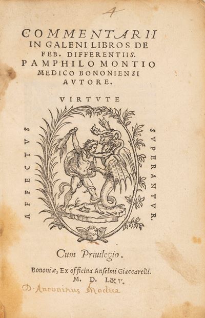 Commentarii in Galeni Libros De Feb. Differentiis