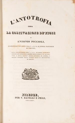 L'Antotrofia ossia la coltivazione de' Fiori