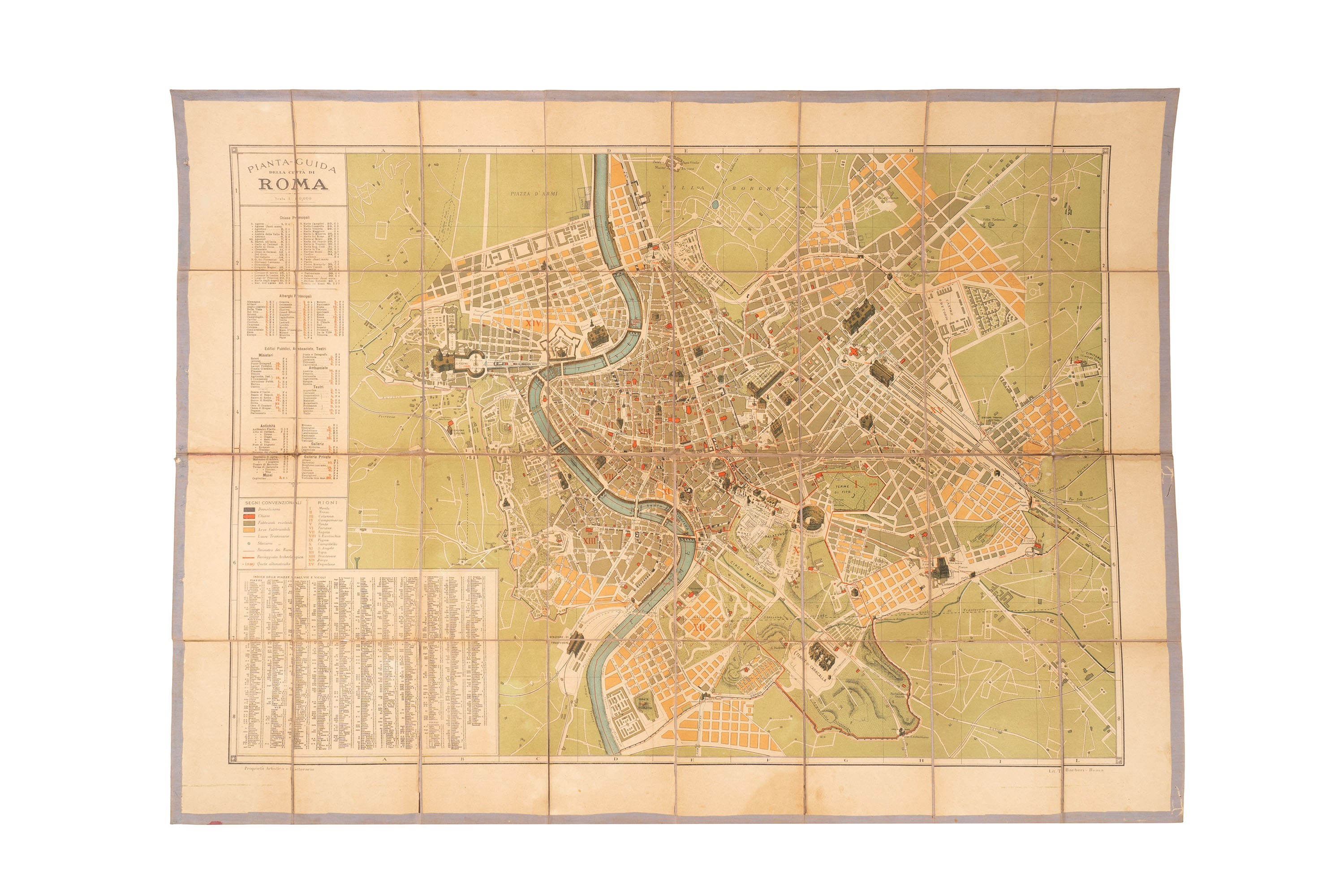 Pianta - guida della città di Roma 1907 | EASY COLLECTING / Libri ...