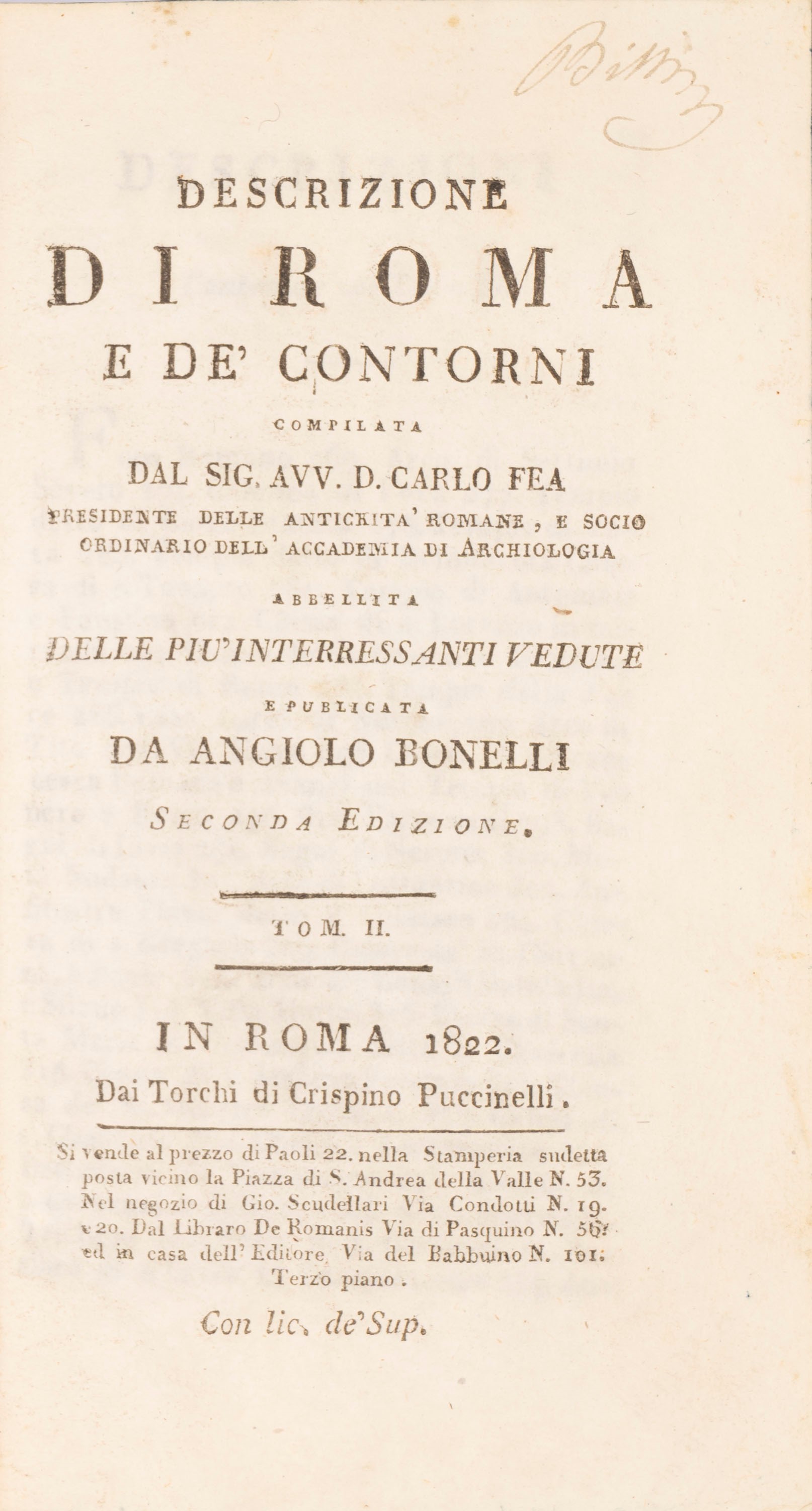Descrizione di Roma e de' contorni