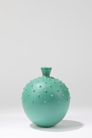Gariboldi Giovanni - Green single flower vase