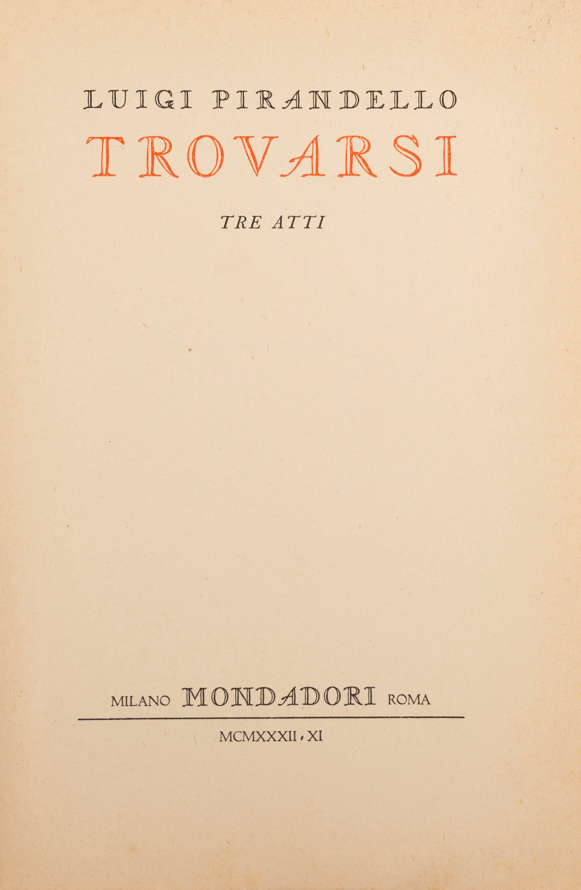 Pirandello, Luigi - Trovarsi